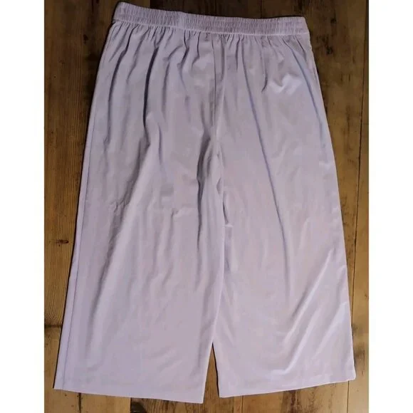 Cato C Est 1946 Wide Cropped Pants Womens 18/20 Sahara Sunset Pastel Lilac NWT - Picture 4 of 7